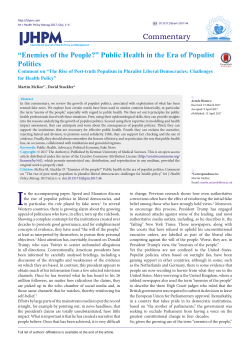 - International Journal of Health Policy and Management