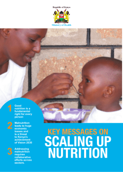 key messages on - Scaling Up Nutrition