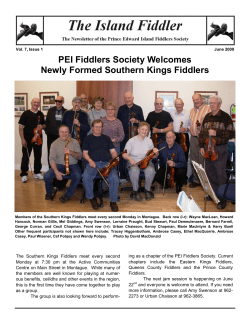 PEI Fiddlers Society Welcomes Newly Formed Southern Kings