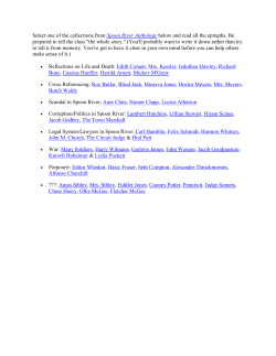 Select one of the collections from Spoon River Anthology below and