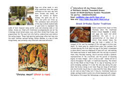 "Christos Anesti" (Christ is risen) Greek Orthodox Easter Traditions