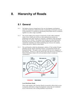 8. Hierarchy of Roads - City of York Council