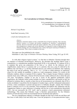On Contradiction in Orthodox Philosophy_Rhodes