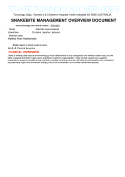 protocol - Clinical Toxinology Network Web Site