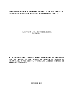 evaluation of immunochromatographic strip test for rapid diagnosis