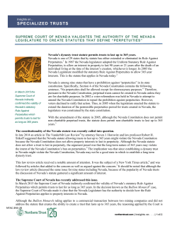 Nevada Rule Against Perpetuities