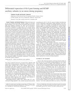 Differential expression of Kv4 pore