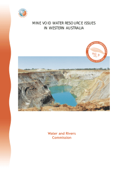 HG 9 - Mine void water resource issues in Western Australia