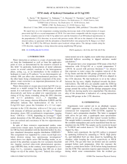 STM study of hydroxyl formation at O/Ag&bdquo;110&hellip;