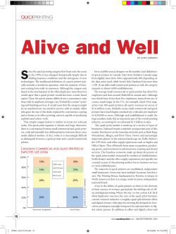 Quick Printing - John Zarwan Consulting
