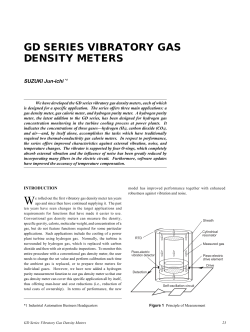 GD Series Vibratory Gas Density Meters