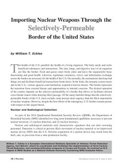 Importing Nuclear Weapons Through the Selectively
