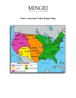 Native American Tribal Region Map