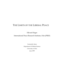 The Limits of the Liberal Peace