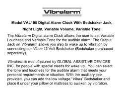 Model VAL105 Digital Alarm Clock With Bedshaker Jack, Night Light