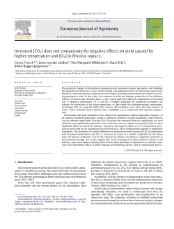 Increased [CO2] does not compensate for negative effects on yield