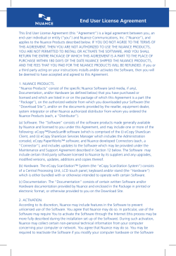 End User License Agreement