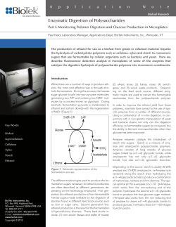 Enzymatic Digestion of Polysaccharides