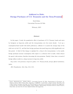 Addicted to Debt: Foreign Purchases of US Treasuries and the Term