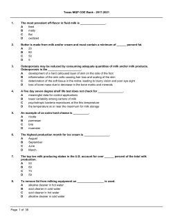 2017-2021 Exam Bank Questions