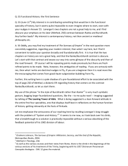 Q. 55 Functional History: the First Sentence Q. 55