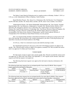 Board Regular Session 10/05/15