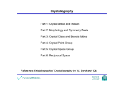 Crystallography - Uni Saarland Logo