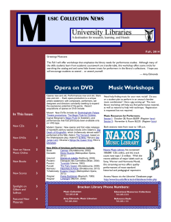 Fall, 2014 - Ball State University