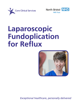 Laparoscopic Fundoplication for Reflux