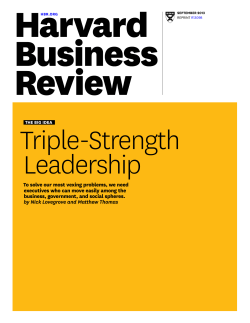 Triple-Strength Leadership