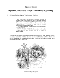 Christian Converses with Formalist and Hypocrisy