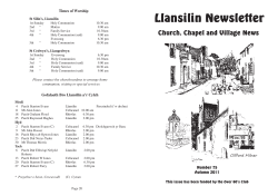 Autumn 2011 - Llansilin Village