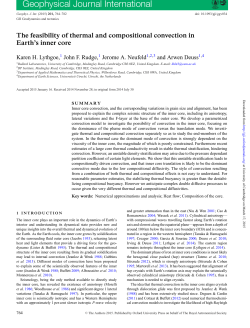 Geophysical Journal International - damtp