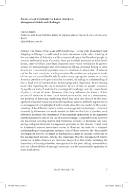 Small-scale fisheries in Latin America