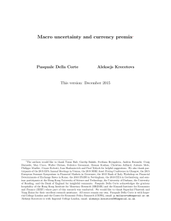 Macro uncertainty and currency premia