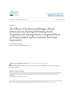 The Effects of Technical and Imagery