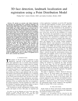 3D face detection, landmark localization and registration using a