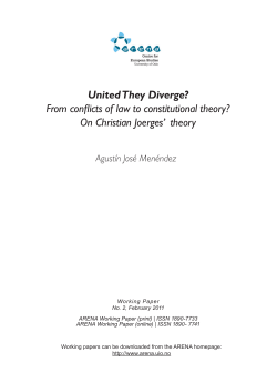 United They Diverge? From conflicts of law to constitutional theory
