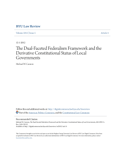 The Dual-Faceted Federalism Framework and the Derivative