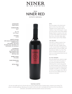 niner red - Niner Wine Estates