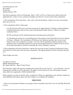 ONU:Exams:French:Civil Procedure II:Spring 92 - ONU Law