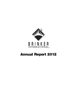Annual Report 2012 - Brinker International, Inc.