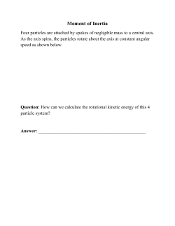 Moment of Inertia