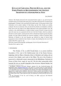 scylax of caryanda, pseudo-scylax, and the paris - LEIR