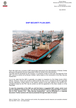 ship security plan (ssp)
