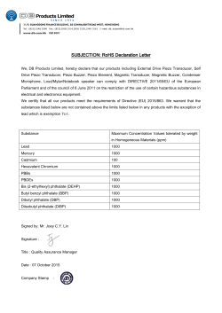 PLEASE arrange this declaration using your company letterhead