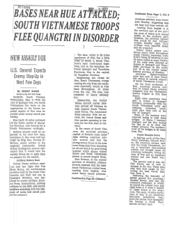 SOUTH VIETNAMESE TROOPS FLEE QUANGTRI IN DISORDER