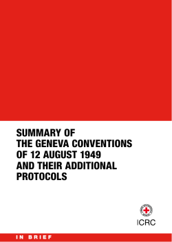 summary of the geneva conventions of 12 august 1949