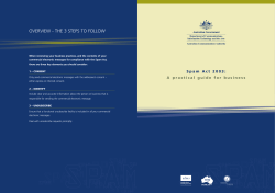 Australian SPAM ACT