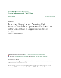 Preventing Contagion and Protecting Civil Liberties